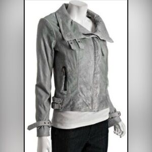 MICHAEL Michael Kors Genuine Leather Moto Jacket